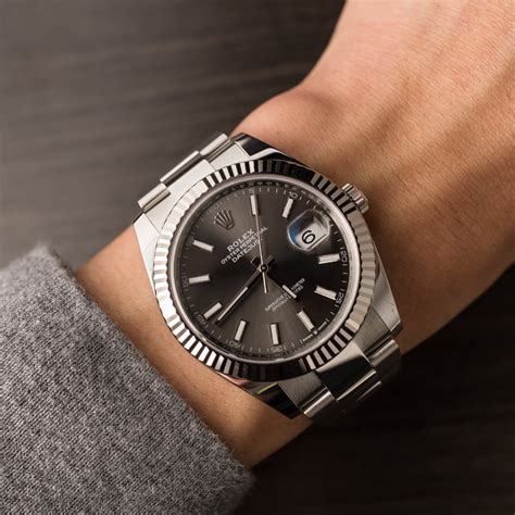 rolex datejust rhodium vs silver|Rolex Datejust 41 rhodium price.